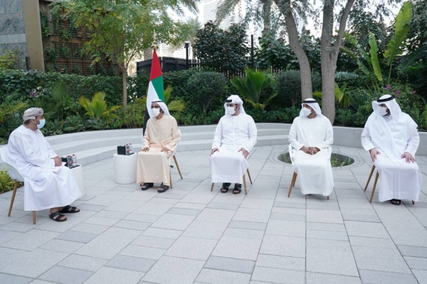 The letter was delivered this afternoon by Dr. Ahmed bin Hilal bin Saud al-Busaidi, ambassador of Oman to the UAE, during a meeting with Sheikh Mohammed bin Rashid Al Maktoum, who received the ambassador in Dubai, in the presence of Sheikh Maktoum bin Mohammed bin Rashid Al Maktoum, deputy ruler of Dubai. — WAM photo