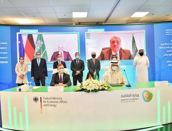 The MoU was signed on Thursday during a virtual session by Saudi Arabia’s Minister of Energy Prince Abdulaziz Bin Salman and Germany’s Minister for Economic Affairs and Energy Peter Altmaier. — SPA photos