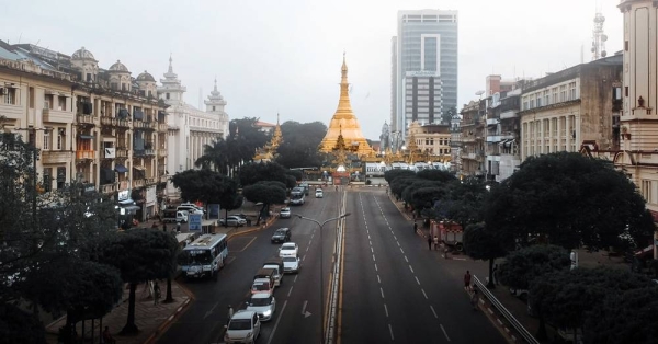 The Sule pagoda in downtown Yangon, the commercial hub of Myanmar. — courtesy Unsplash/Justin Min