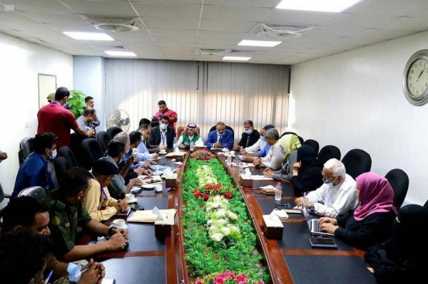 The Saudi Development and Reconstruction Program for Yemen (SDRPY) has handed over the site of the second stage of the Aden airport rehabilitation project to the company carrying out the project. — SPA photos