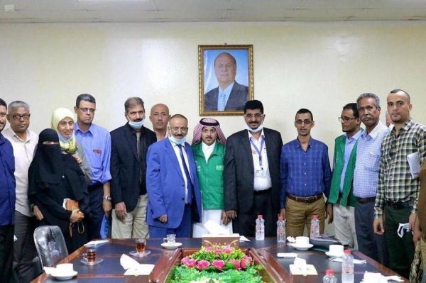 The Saudi Development and Reconstruction Program for Yemen (SDRPY) has handed over the site of the second stage of the Aden airport rehabilitation project to the company carrying out the project. — SPA photos