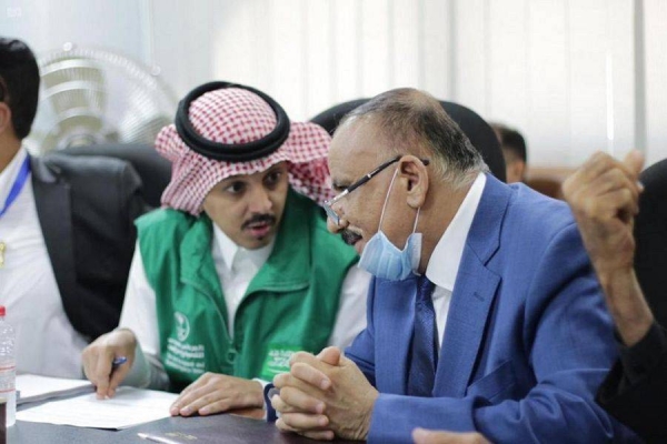 The Saudi Development and Reconstruction Program for Yemen (SDRPY) has handed over the site of the second stage of the Aden airport rehabilitation project to the company carrying out the project. — SPA photos