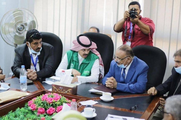 The Saudi Development and Reconstruction Program for Yemen (SDRPY) has handed over the site of the second stage of the Aden airport rehabilitation project to the company carrying out the project. — SPA photos