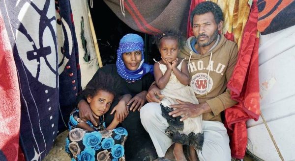 File photo of a family, displaced from the city of Taiz, that’s living in a tent in Fazal, Yemen. — courtesy UNOCHA/Giles Clarke