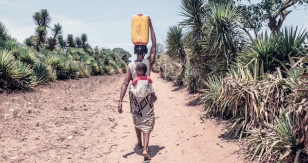 A woman in Madagascar walks for up to 14km a day to find clean water. — courtesy UNICEF/Safidy Andrianantenain