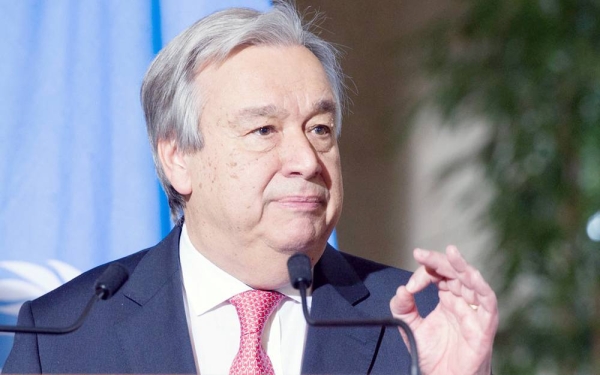 United Nations Secretary-General António Guterres welcomed the initiative of the Kingdom of Saudi Arabia to end the Yemeni crisis, and its commitment to the legitimate Yemeni government to cease fire in Yemen.