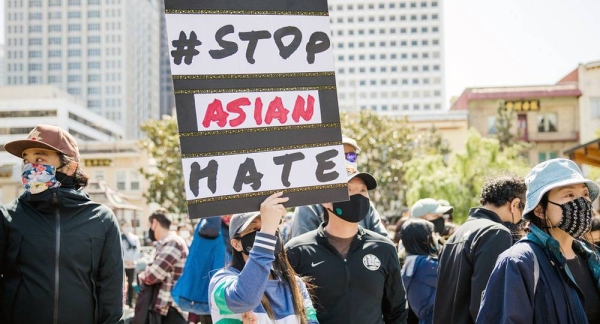 
In San Francisco in the United States, demonstrators take to the streets to protest against the rise of race-related hate crimes against people of Asian descent. — courtesy Unsplash/Jason Leung