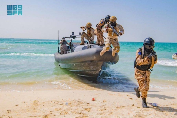 The Royal Saudi Naval Forces, represented by the Western Fleet and the Sudanese naval forces, continued their “Al-Fulk 4” joint military exercise on Tuesday at the King Faisal Naval Base here. — SPA photos