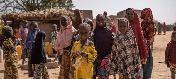 Refugee children fetch water in the Maradi region of Niger in this courtesy file photo.