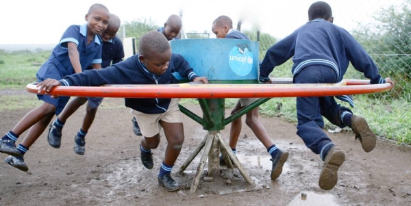 Children in Eswatini play at a primary school in Lobamba region. — courtesy UNICEF/Giacomo Pirozzi