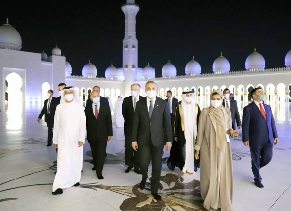 Iraq Prime Minister Dr. Mustafa Al Kadhimi visited the Sheikh Zayed Grand Mosque (SZGMC) as part of his official visit to the UAE.