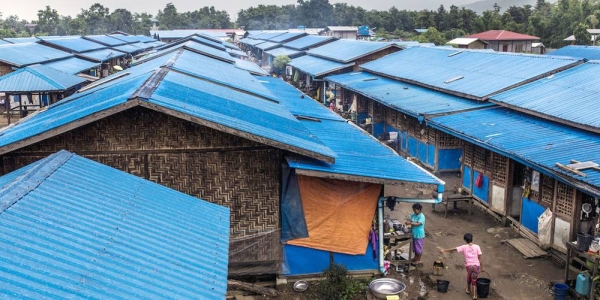 As of the start of 2021, about one million people are in need of humanitarian aid and protection in Myanmar. Pictured here, an IDP camp in Myanmar’s Kachin province. — courtesy UNICEF/Minzayar Oo (file)