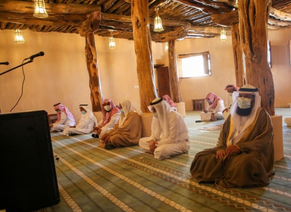 Named after Jarir Al-Bajali, the companion of Prophet Muhammad (peace be upon him), the mosque is part of Crown Prince Muhammad Bin Salman Project for the Renovation of Historical Mosques in the Kingdom. — SPA photos