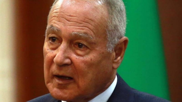 Arab league Secretary-General Ahmad Abul Gheit.