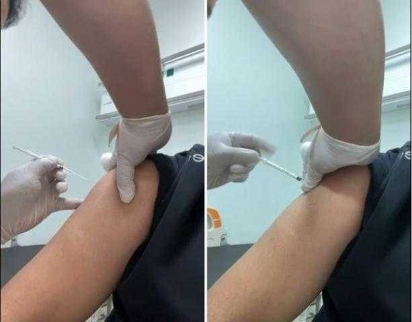 Health practitioner held after video of administering empty vaccine injection in Riyadh