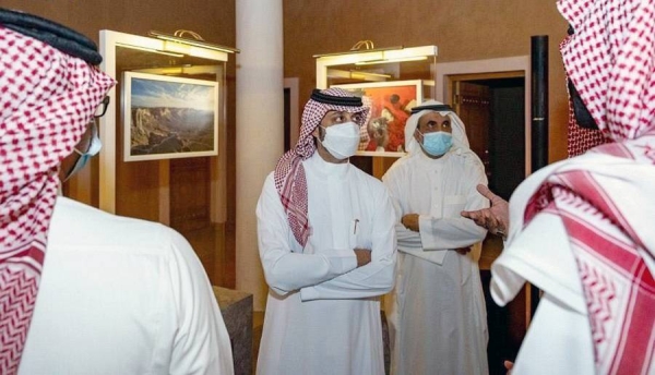 Deputy Minister of Culture Hamid Mohammed Fayez, a number of executive heads of cultural commissions, employees of the Ministry of Culture, and figures interested in heritage at the Heritage Commission celebrations Sunday.