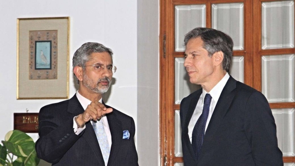 US Secretary of State Antony Blinken spoke with his counterpart, S Jaishankar on Monday to reaffirm the importance of the US-India relationship and cooperation on regional security issues, Ned Price, the spokesman of the US Department of State said in a statement. — Courtesy file photo