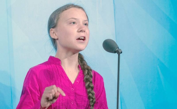 Swedish climate activist, Greta Thunberg , speaks at the opening of the UN Climate Action Summit 2019. — courtesy UN Photo/Cia Pak