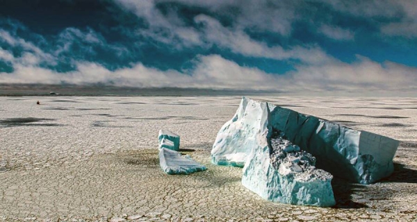 Icebergs in the Bellingshausen Sea in Antarctica. — courtesy WMO/Gonzalo Bertolotto