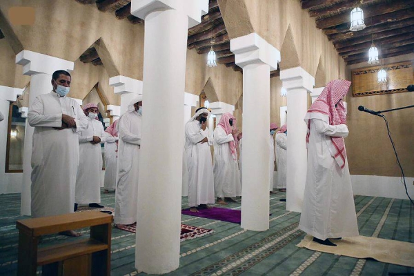 The historical Mohammed Al-Muqbel Mosque, which is believed to be the first mosque to be built in Al-Basr district in Buraidah in Qassim region, after renovation.