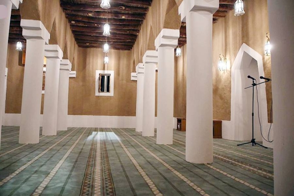 The historical Mohammed Al-Muqbel Mosque, which is believed to be the first mosque to be built in Al-Basr district in Buraidah in Qassim region, after renovation.