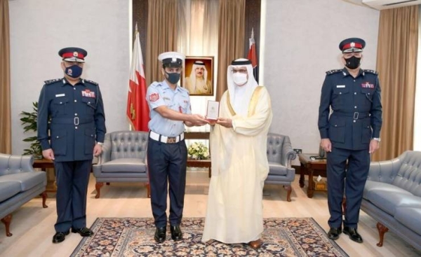 On Monday, Bahrain’s Interior Minister General Shaikh Rashid Bin Abdullah Al-Khalifa honored policeman Fadhel Abdulameer Salman for rescuing the child, the Bahrain News Agency reported.