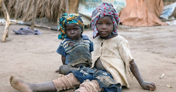 File photo shows two boys at the Loda camp for internally displaced people in Ituri, Democratic Republic of the Congo. — courtesy UNICEF/Desjardins