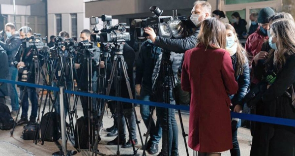 Journalists gather at an event in Moldova, in eastern Europe. — courtesy UNICEF Moldova