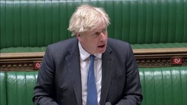 A furious Boris Johnson was grilled by the leaders of British opposition parties during parliamentary questions on Wednesday amid a row over a 70,000 euros ($85,000) refurbishment of his Downing Street flat. — Courtesy photo