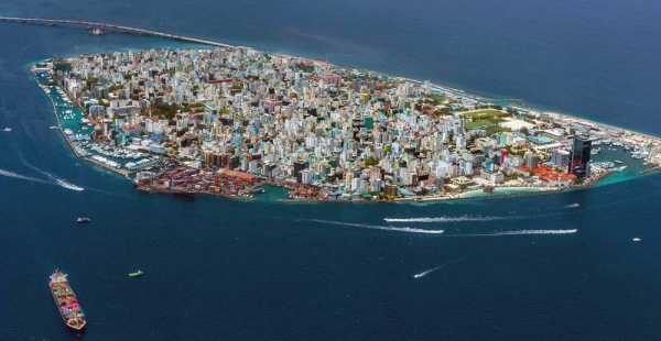The capital city of the Maldives, Malé, went into full lockdown following the first positive case of COVID-19. — courtesy Ocean Image Bank/ Ishan Hassan