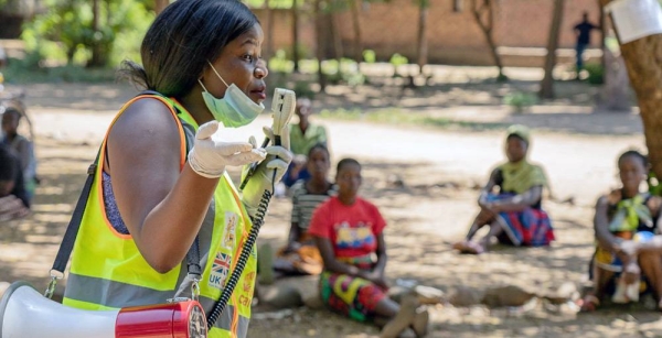 Eunice Marorongwe recovered from COVID-19 and is back at work helping patients. — courtesy UNICEF