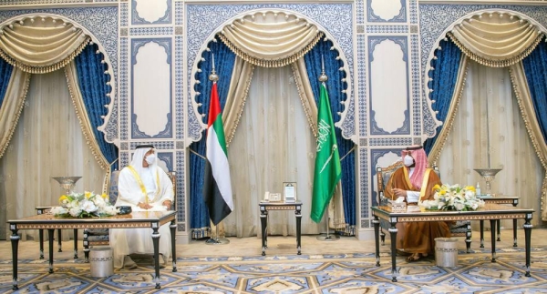 Crown Prince Muhammad Bin Salman, deputy premier and minister of defense, and Sheikh Muhammad Bin Zayed, crown prince of Abu Dhabi and deputy supreme commander of the UAE Armed Forces, on Wednesday held talks on bilateral relations in Jeddah on Wednesday.