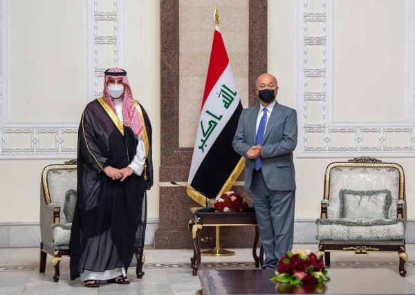 Prince Khalid seeks to consolidate 
bilateral relations during Iraq visit