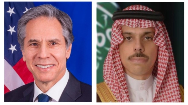 Prince Faisal, Blinken discuss bilateral 
relations, Gaza ceasefire in phone call