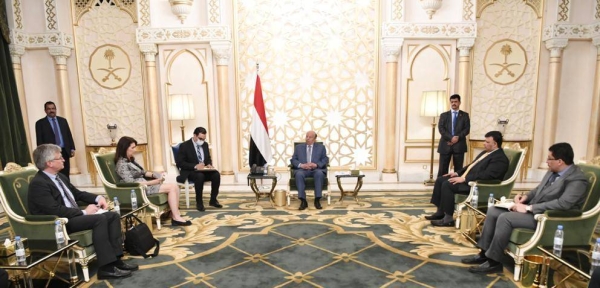 Yemeni president meets with Swedish foreign minister in Riyadh