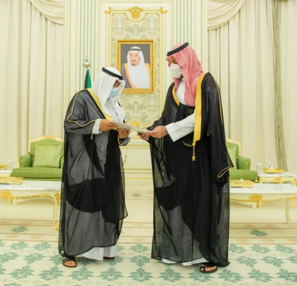 The Crown Prince received a written message for Custodian of the Two Holy Mosques King Salman from Kuwait’s Emir Sheikh Nawwaf Al-Ahmad Al-Jaber Al-Sabah. — SPA