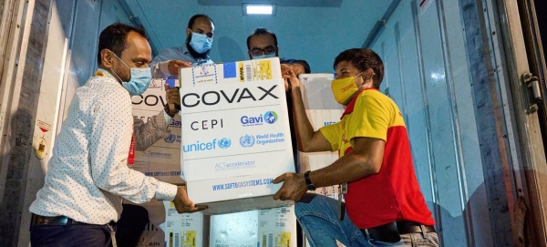 Bangladesh receives its first shipment of COVID-19 vaccines from the COVAX Facility on 31 May 2021. — Courtesy file photo