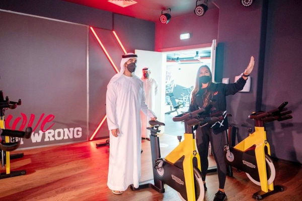 Sheikh Hamdan Bin Mohamed Bin Zayed Al Nahyan Sunday inaugurated the largest sports venue in the UAE capital at the Mubadala Sports Centre in Al Bahia.