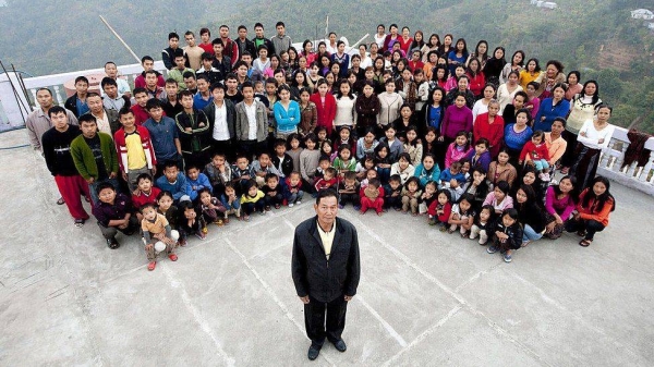  A man thought to have been the head of the world’s largest family has died in the northeastern Indian state of Mizoram, leaving behind at least 38 widows and 89 children. — Courtesy file photo

