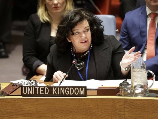 UK Permanent Representative to the UN Ambassador Barbara Woodward squarely blamed the Iran-backed Houthi militia in Yemen for not having the courage to embrace a ceasefire. — Courtesy file photo