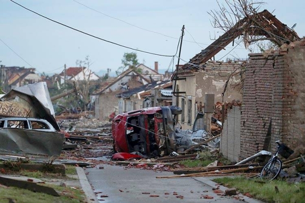 At least three people have died and hundreds more injured after a rare tornado tore through a region in the southeastern Czech Republic. — Courtesy photo