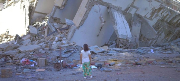 A destroyed building in Gaza City following a series of Israeli air attacks on the controlled Gaza Strip. — Courtesy file photo
