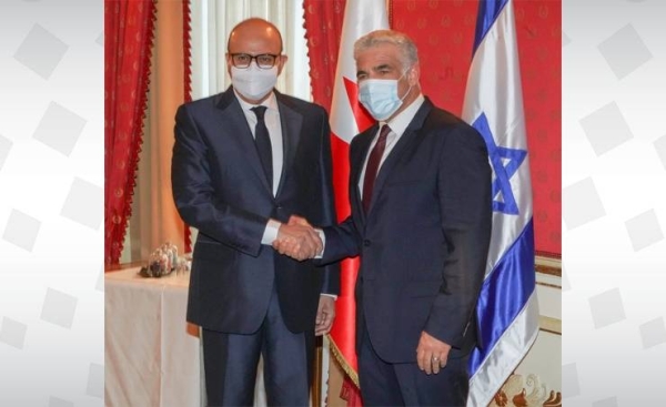  Bahrain's Foreign Minister Abdullatif Al-Zayani met on Sunday with his Israeli counterpart Yair Lapid, on the sidelines of the meeting of the Global Coalition to Defeat Daesh (the so-called IS) in Italy. — BNA photos