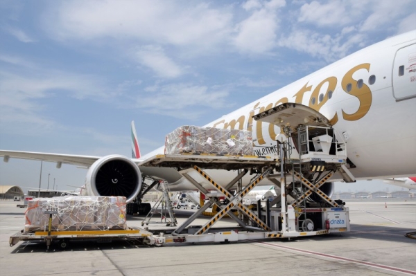 Emirates SkyCargo flew 100 tons of relief materials free of charge from Dubai to India during a three-week period in May 2021 to support the Indian community in their battle against the second wave of the COVID-19 pandemic.