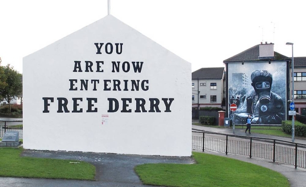 File photo of the city known as Londonderry to UK unionists, and Derry to Irish nationalists.
