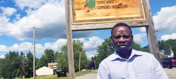 Muhidin Libah set up the Somali Bantu Community Association in Lewiston, Maine. — courtesy UN News/Daniel Dickinson