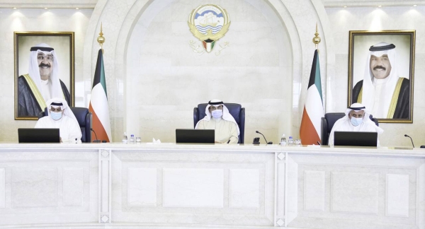 In a weekly meeting on Monday headed by Prime Minister Sheikh Sabah Khaled Al-Hamad Al-Sabah, the Kuwaiti Cabinet condemned the Houthi militia’s attempt aiming to target international navigation in the Red Sea with two booby-trapped boats in Hodeida governorate, lauding the efforts of the Arab Coalition to thwart the hostile act seeking to impede the movement of navigation in this vital area. — KUNA photo
