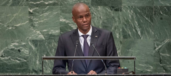 Haiti's President Jovenel Moïse addresses the seventy-third session of the United Nations General Assembly in this courtesy file photo.