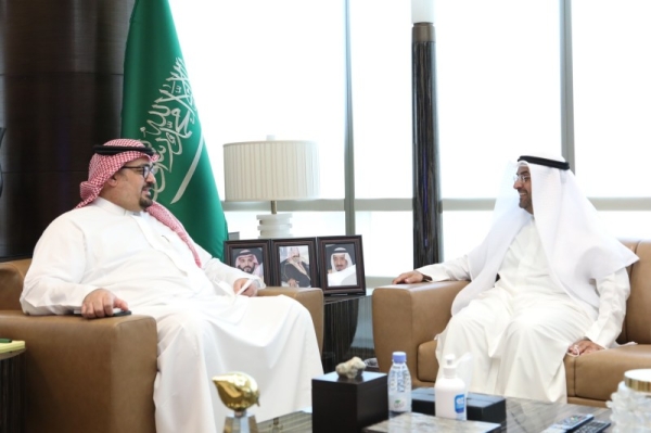 Minister of Economy and Planning Faisal Bin Fadel Al-Ibrahim met on Thursday with Secretary General of the Gulf Cooperation Council (GCC) Nayef Al-Hajraf held at the headquarters of the ministry in Riyadh.