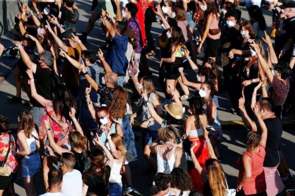 People attend the Cruilla music festival in Barcelona, Spain, Friday, July 9, 2021. — courtesy Twitter